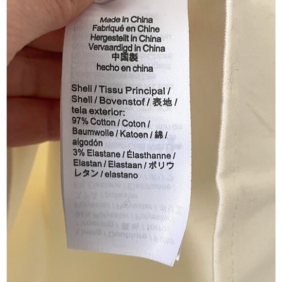 J.Crew Collection Cut Out Knee Length Puff Sleeve Dress Cream Size 24 Plus NEW - Picture 11 of 13